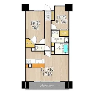 CITY SPIRE難波グレイス【13階】の間取り