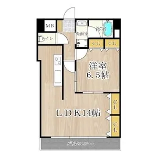 CITY SPIRE幸町【12階】の間取り