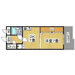 エイチ・ツー・オー今川【2階】の間取り