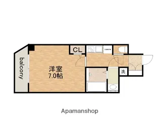 ララプレイス大阪城ヴェステン【12階】の間取り