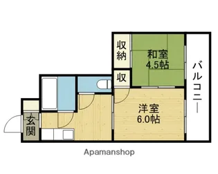 メゾン・ド・トキワ【507号室】の間取り