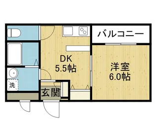 プリマベーラ新今里【6階】の間取り