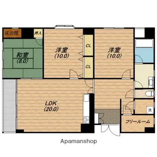 ノブリード谷町【801号室】の間取り