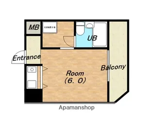 朝日プラザ夕陽ヶ丘Ⅲ【804号室】の間取り
