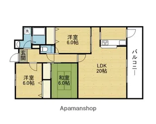ナティーノース【505号室】の間取り