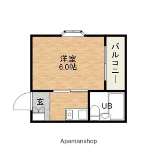 グリーンブリッジハイツ【3階】の間取り