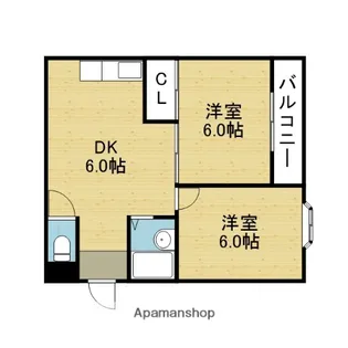 シャトー村井【4階】の間取り