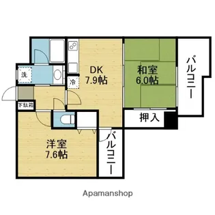 フォルム城東中央【703号室号室】の間取り