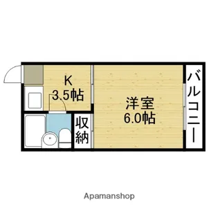 MINTIA北巽【501号室】の間取り
