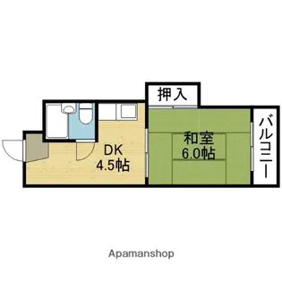 モンテローラ安原【5階】の間取り