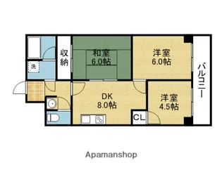 カーサソレステ【501号室】の間取り