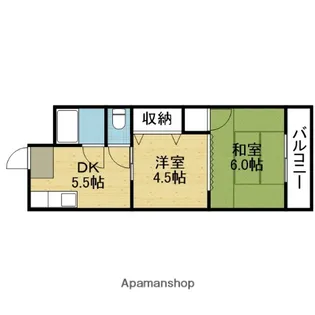 ロイヤルDYDO【211号室】の間取り