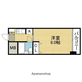 ライオンズマンション今里第2【910号室】の間取り