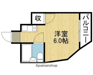 ユーミーハイツ鴫野【1B号室】の間取り