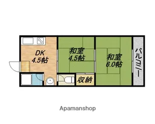 西田マンション【3階】の間取り