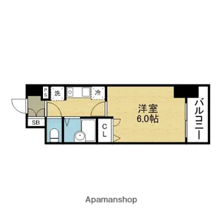 エスリード深江橋【502号室】の間取り