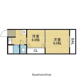 コバルトハイツ【3階】の間取り