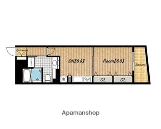 ノステルコート夕陽丘【4階】の間取り