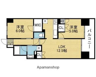 ザ・大阪レジデンス備後町【0705号室】の間取り