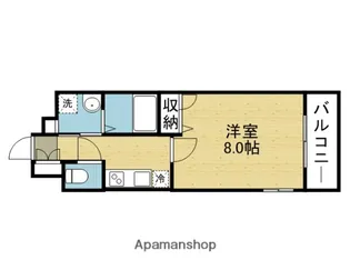 ベルンガーデン巽【8階】の間取り