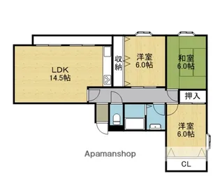 ゴッドフィールドⅡ【10階】の間取り