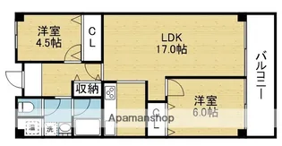 勝山東ガーデンハイツ【307号室】の間取り