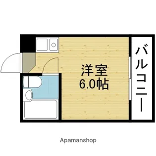 ラレジデンス今里【4階】の間取り