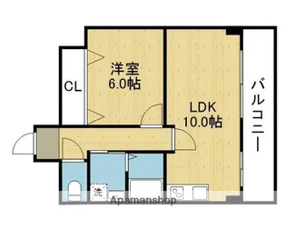リバーサイドハート【4階】の間取り