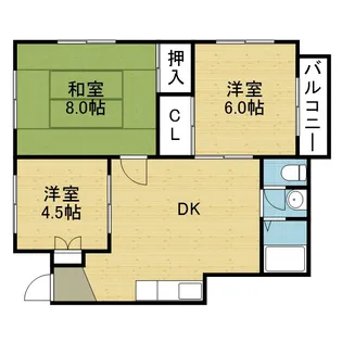 生野第2ハイツ【8階】の間取り