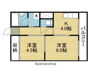 メゾン北深江【205号室】の間取り
