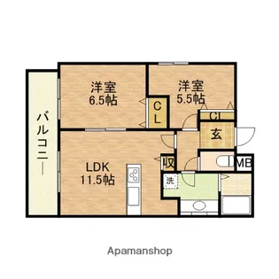 マンション桜【301号室】の間取り