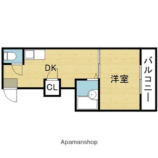 クリオコート新今里リバーサイド【501号室】の間取り