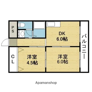メゾンクロワール【3階】の間取り