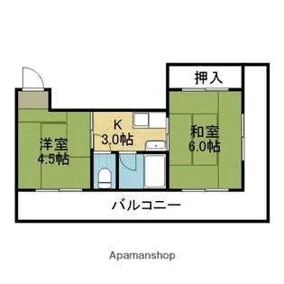 コンラッド深江橋【504号室】の間取り