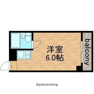 シャトー第3今里【404号室】の間取り