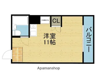 ジュネス絹田Ⅰ号館【203号室】の間取り