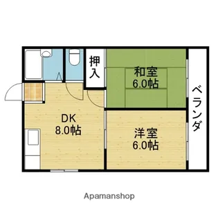 レジデンス放出【4階】の間取り