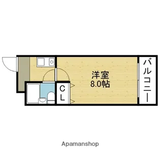 ロイヤル巽【227号室】の間取り