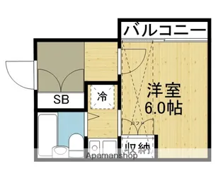 シティパレス21玉造【501号室】の間取り