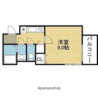 BELL緑橋【603号室】の間取り