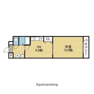 パーク巽東Ⅰ【3階】の間取り