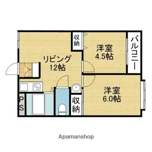 生野コーポ【3階】の間取り