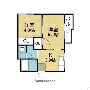 ハウステン【2階】の間取り