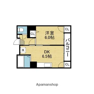 ルモン深江南【405号室】の間取り