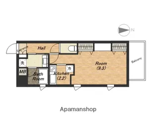 KAISEI四天王寺【3階】の間取り