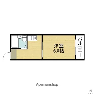 トゥリオーニ鶴橋【202号室】の間取り