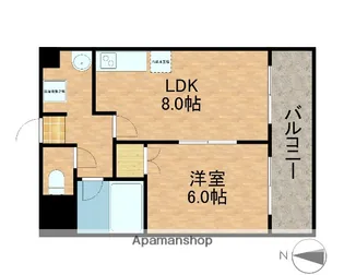 ラベリテ21【703号室】の間取り