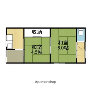 白井荘【205号室】の間取り