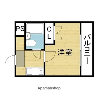 トーエー中央毎日ビル【7階】の間取り