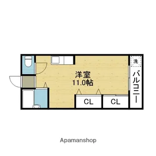 シャンボール今里II番館【504号室】の間取り
